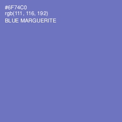 #6F74C0 - Blue Marguerite Color Image